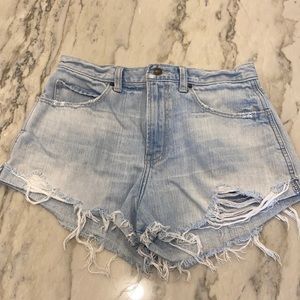 A&F denim shorts